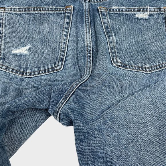 EVERLANE The Cheeky Jean Crop Distressed Blue Jeans Women's Size 26 - Picture 9 of 12